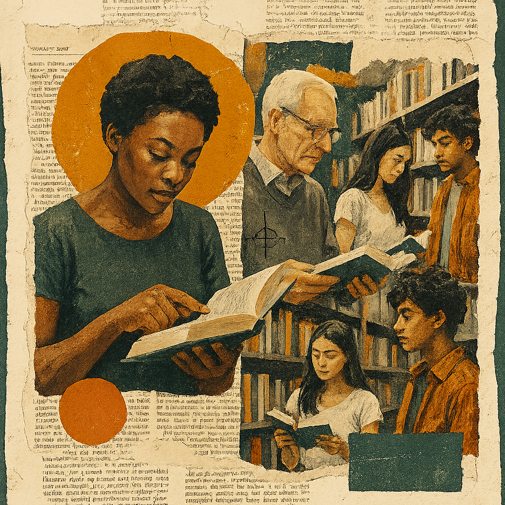 Grupo de pessoas lendo 1